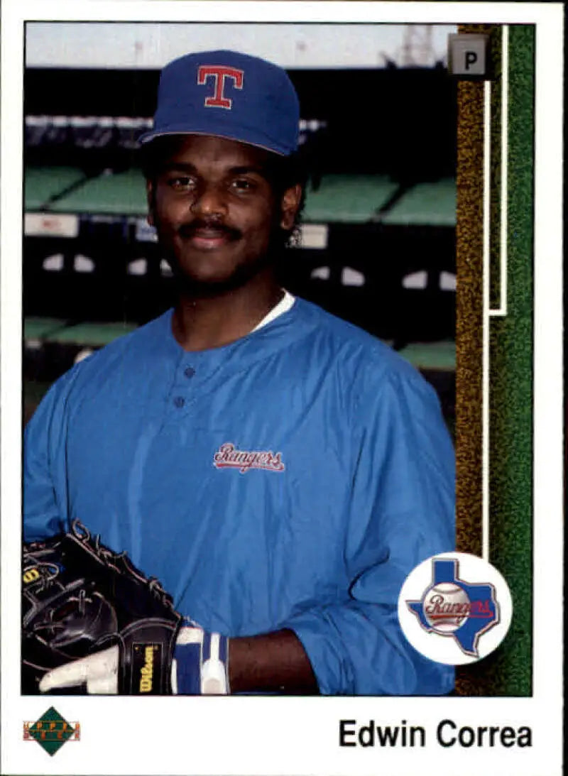 1989 Upper Deck #598 Ed Correa NM-MT Texas Rangers Baseball Card - Baseball Card Single