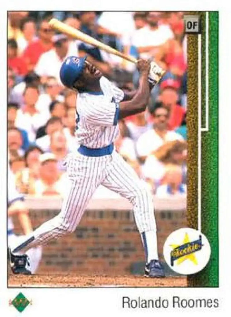 1989 Upper Deck #6 Rolando Roomes NM-MT RC Rookie Chicago Cubs Baseball Card - Baseball Card Single