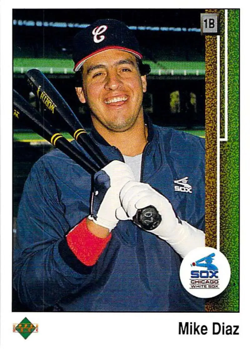 1989 Upper Deck #606 Mike Diaz NM-MT Chicago White Sox Baseball Card - Baseball Card Single