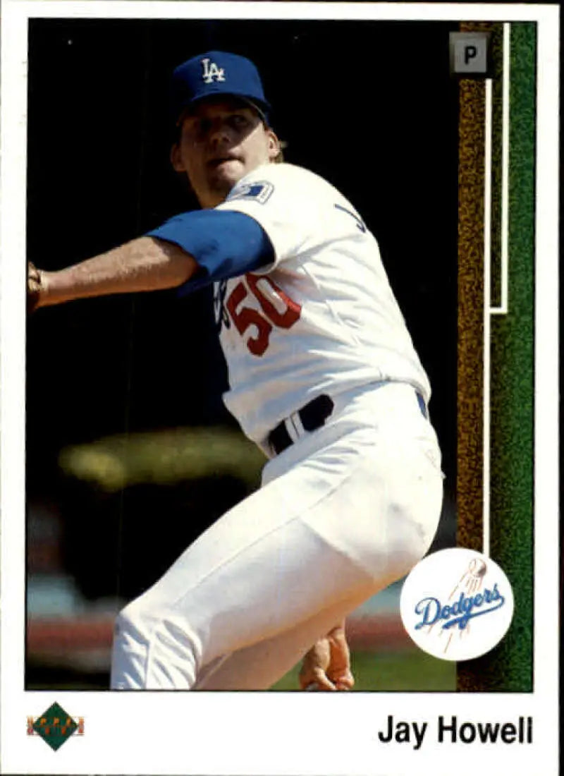 1989 Upper Deck #610 Jay Howell NM-MT Los Angeles Dodgers Baseball Card - Baseball Card Single