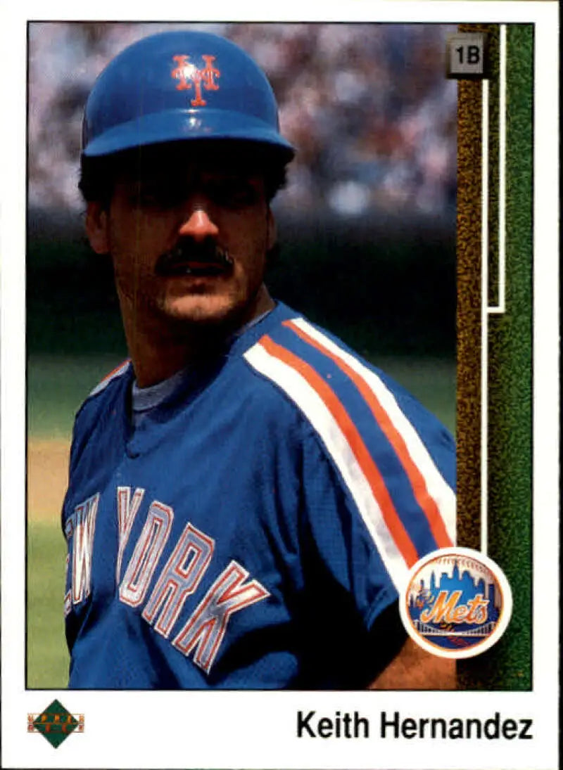 1989 Upper Deck #612 Keith Hernandez NM-MT New York Mets Baseball Card - Baseball Card Single