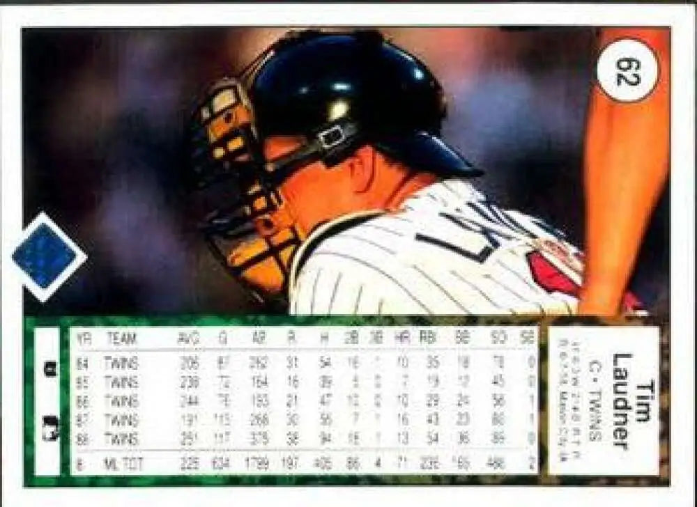 1989 Upper Deck #62 Tim Laudner NM-MT Minnesota Twins Baseball Card - Baseball Card Single