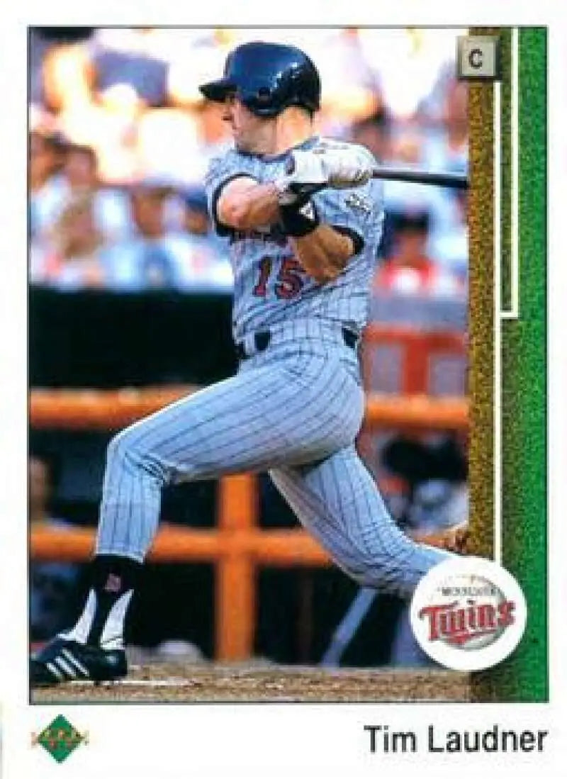 1989 Upper Deck #62 Tim Laudner NM-MT Minnesota Twins Baseball Card - Baseball Card Single