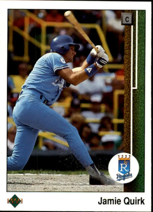 1989 Upper Deck #620 Jamie Quirk NM-MT Kansas City Royals Baseball Card - Baseball Card Single