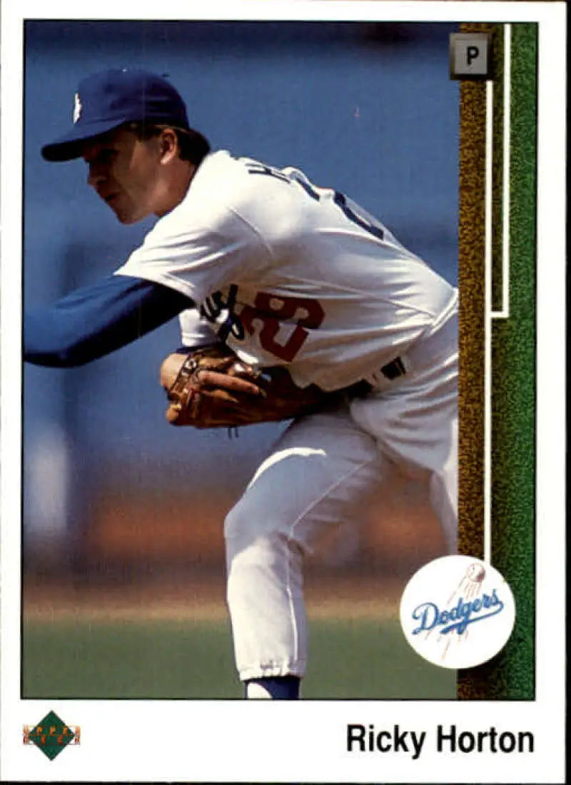 1989 Upper Deck #629 Ricky Horton NM-MT Los Angeles Dodgers Baseball Card - Baseball Card Single