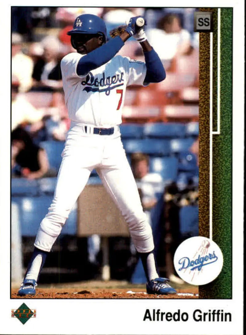 1989 Upper Deck #631 Alfredo Griffin NM-MT Los Angeles Dodgers Baseball Card - Baseball Card Single