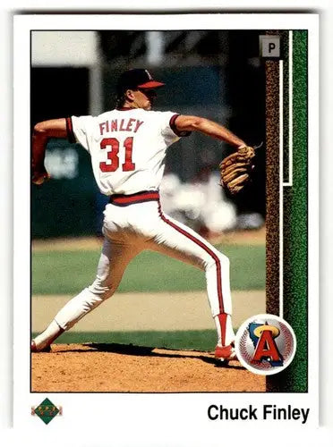 1989 Upper Deck #632 Chuck Finley California Angels Baseball Cards E ID:54105 - Baseball Card Single
