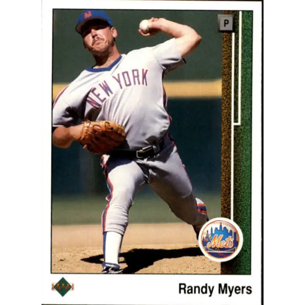 1989 Upper Deck #634 Randy Myers NM-MT New York Mets Baseball Card - Baseball Card Single