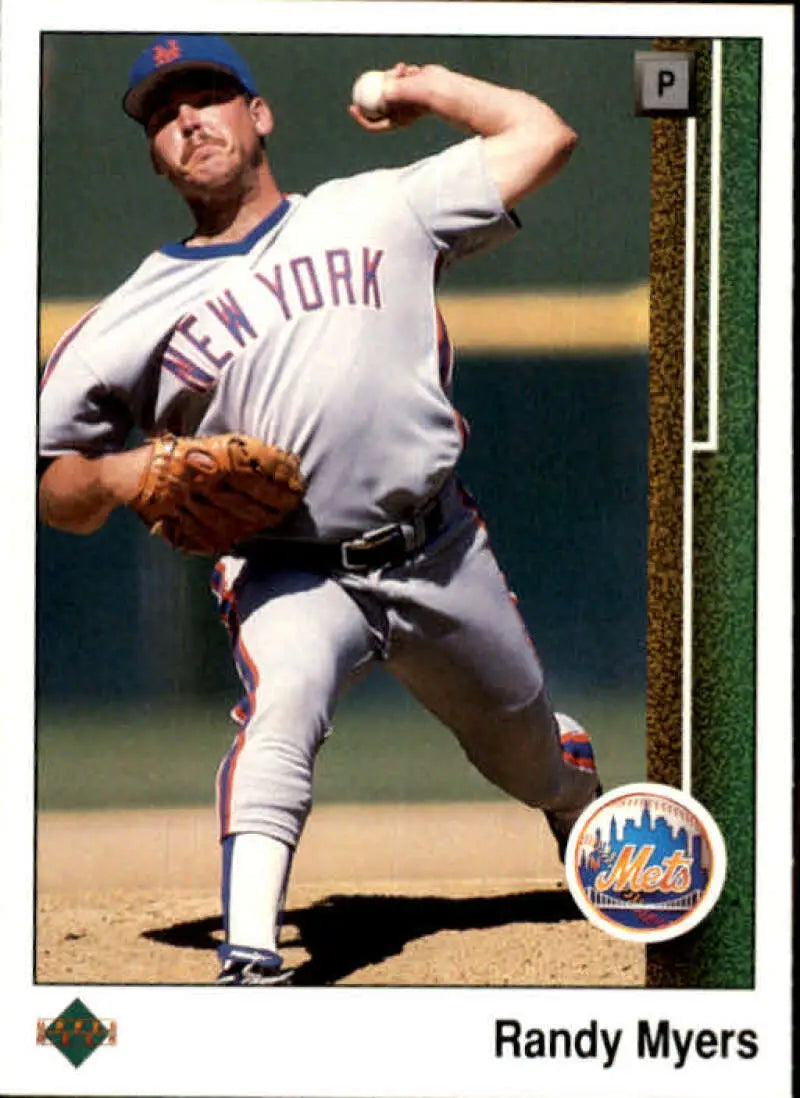 1989 Upper Deck #634 Randy Myers NM-MT New York Mets Baseball Card - Baseball Card Single