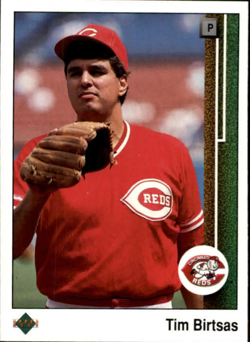 1989 Upper Deck #638 Tim Birtsas NM-MT Cincinnati Reds Baseball Card - Baseball Card Single