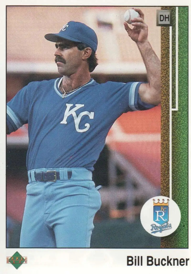 1989 Upper Deck #639 Bill Buckner NM-MT Kansas City Royals Baseball Card - Baseball Card Single