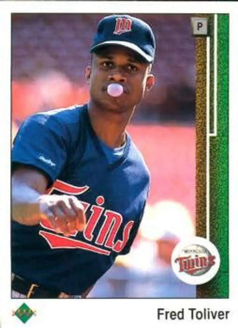 1989 Upper Deck #64 Freddie Toliver NM-MT Minnesota Twins Baseball Card - Baseball Card Single