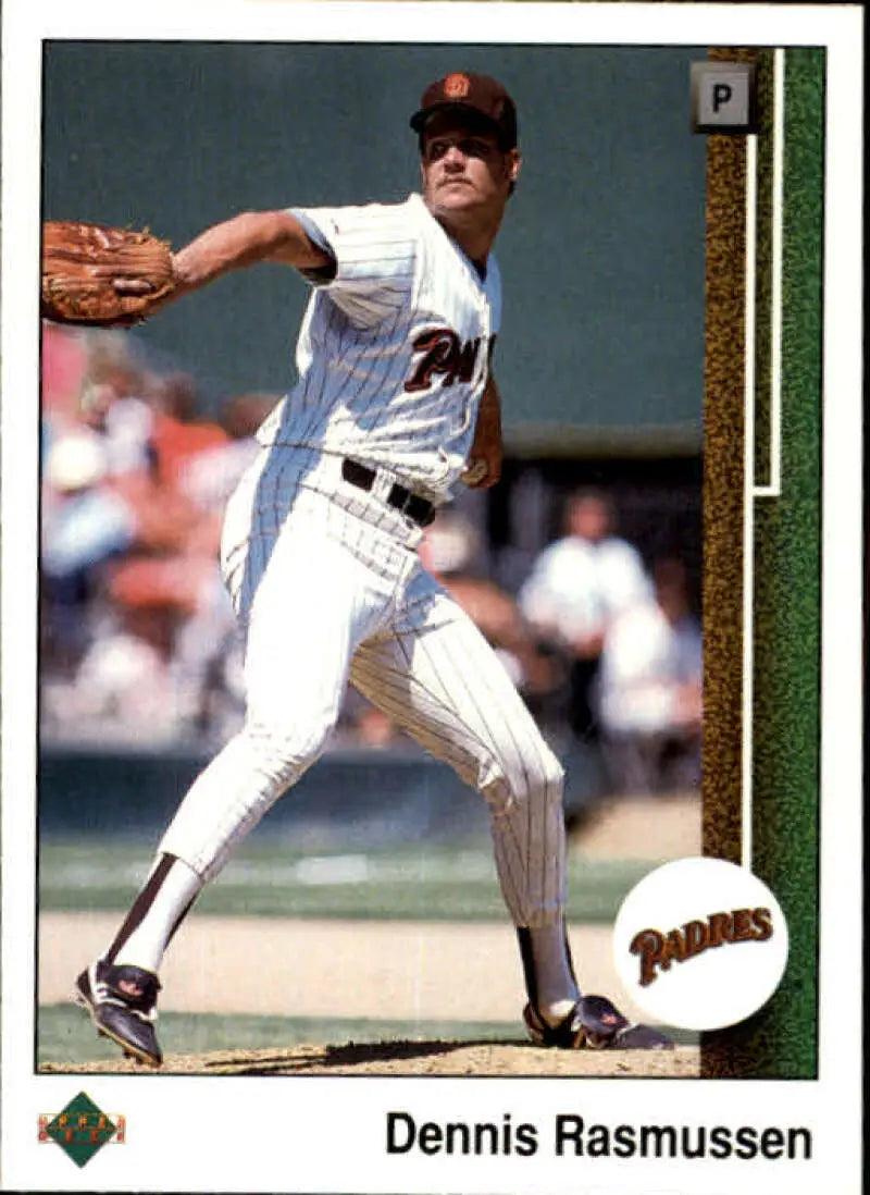 1989 Upper Deck #645 Dennis Rasmussen NM-MT San Diego Padres Baseball Card - Baseball Card Single