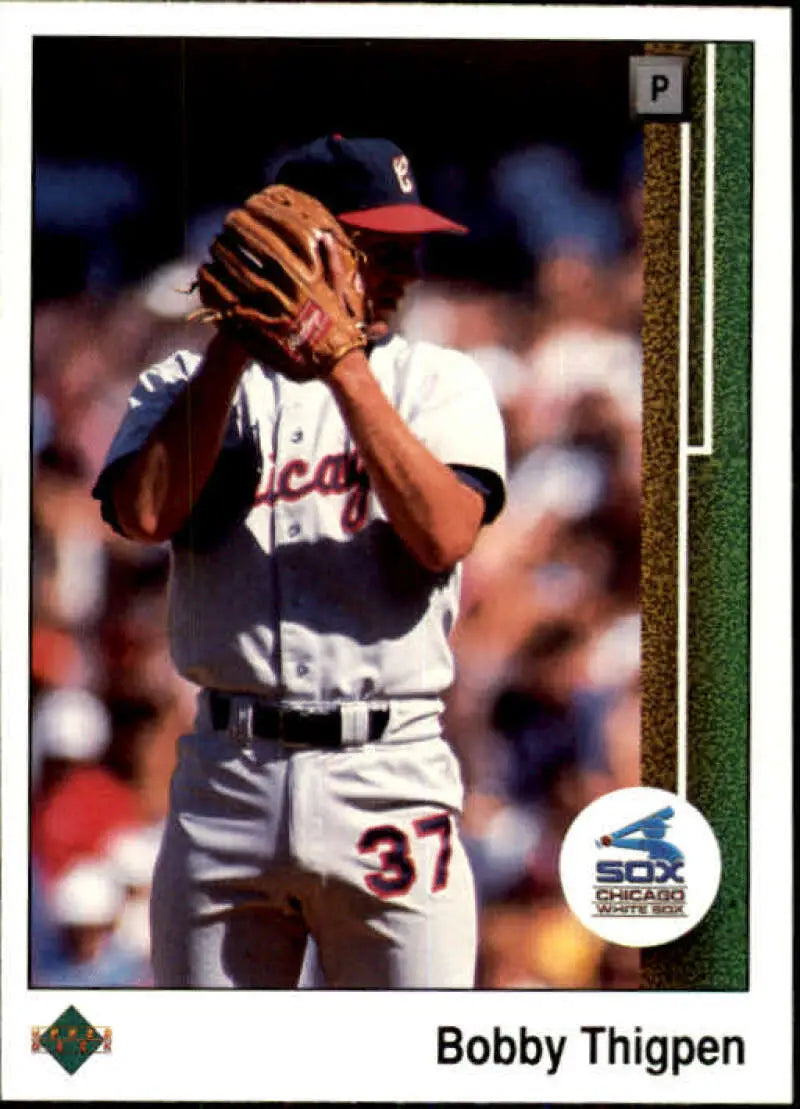 1989 Upper Deck #647 Bobby Thigpen NM-MT Chicago White Sox Baseball Card - Baseball Card Single
