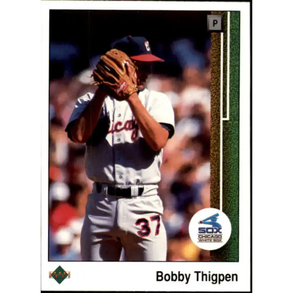 1989 Upper Deck #647 Bobby Thigpen NM-MT Chicago White Sox Baseball Card - Baseball Card Single