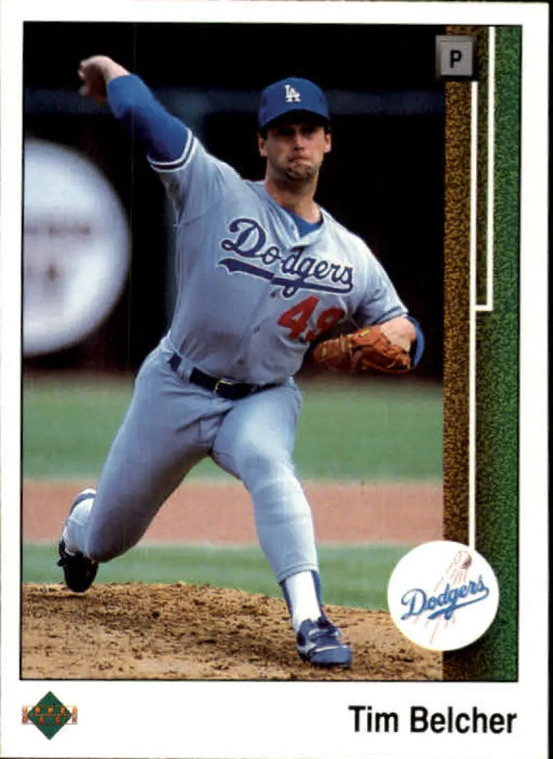 1989 Upper Deck #648 Tim Belcher NM-MT Los Angeles Dodgers Baseball Card - Baseball Card Single