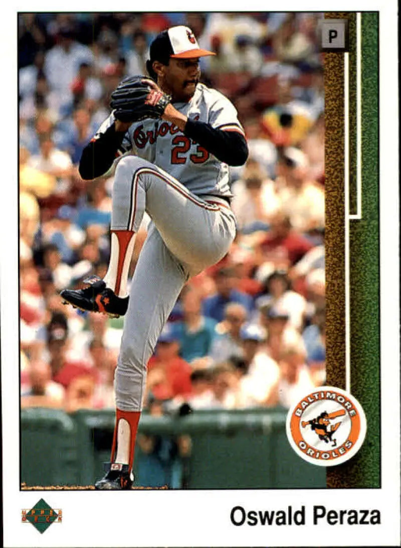 1989 Upper Deck #651 Oswaldo Peraza NM-MT Baltimore Orioles Baseball Card - Baseball Card Single