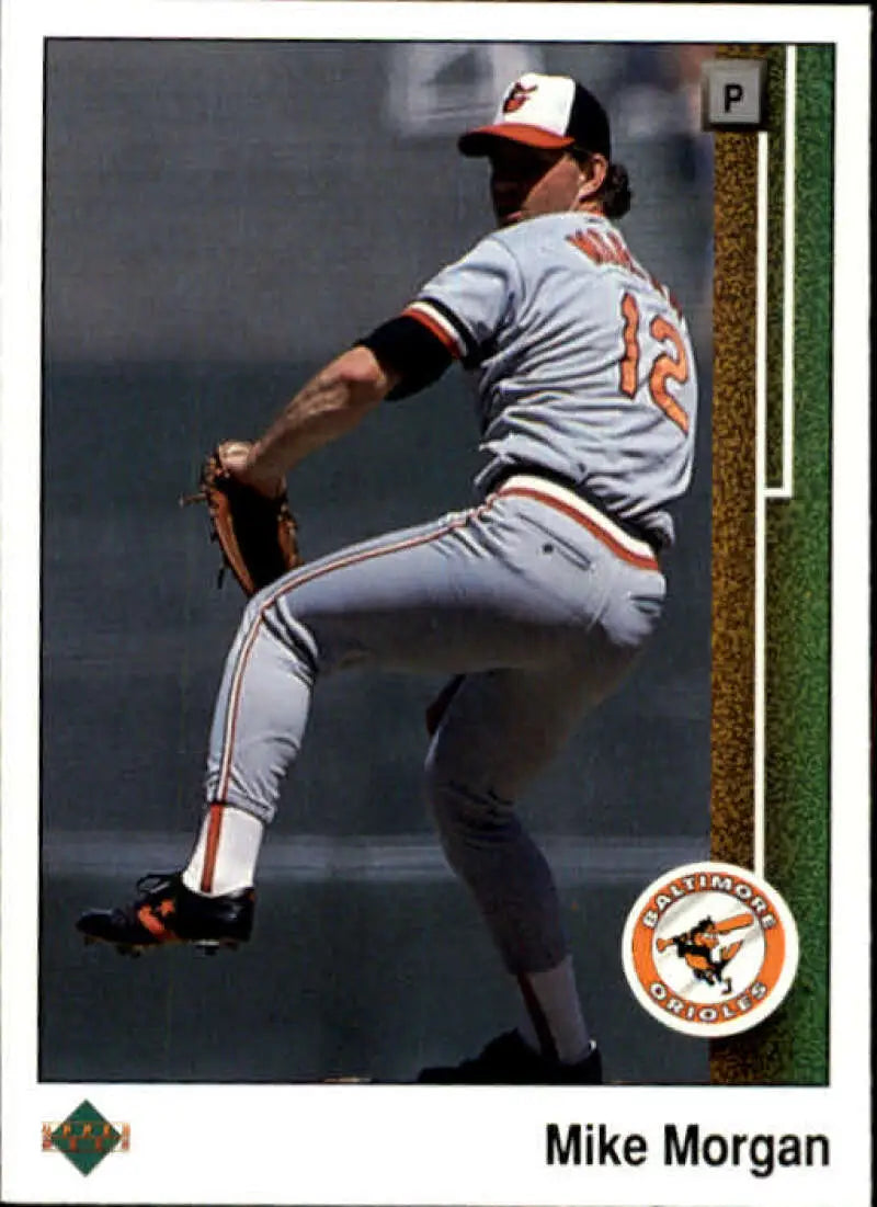 1989 Upper Deck #653 Mike Morgan NM-MT Baltimore Orioles Baseball Card - Baseball Card Single