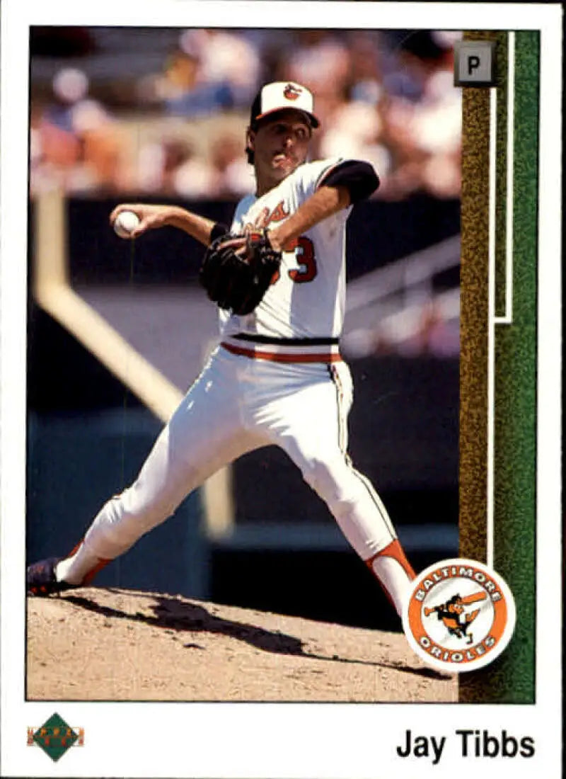 1989 Upper Deck #655 Jay Tibbs NM-MT Baltimore Orioles Baseball Card - Baseball Card Single
