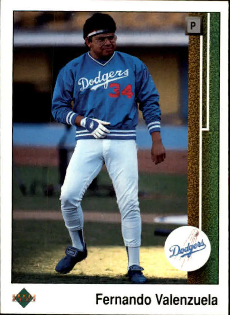 1989 Upper Deck #656 Fernando Valenzuela NM-MT Los Angeles Dodgers Baseball Card - Baseball Card Single