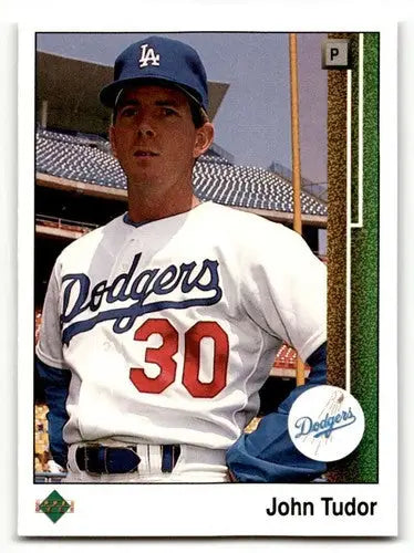 1989 Upper Deck #66 John Tudor Los Angeles Dodgers Baseball Cards EX ID:54130 - Baseball Card Single