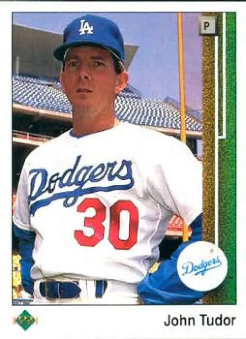1989 Upper Deck #66 John Tudor NM-MT Los Angeles Dodgers Baseball Card - Baseball Card Single