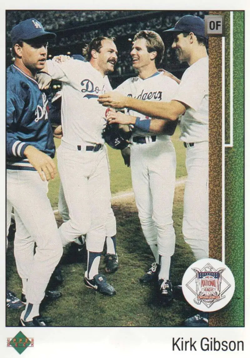 1989 Upper Deck #662 Kirk Gibson NM-MT Los Angeles Dodgers Baseball Card - Baseball Card Single