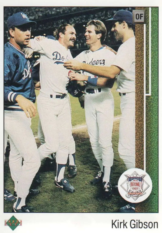 1989 Upper Deck #662 Kirk Gibson NM-MT Los Angeles Dodgers Baseball Card - Baseball Card Single
