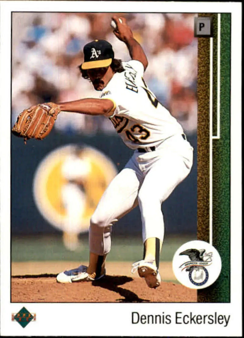 1989 Upper Deck #664 Dennis Eckersley NM-MT Oakland Athletics Baseball Card - Baseball Card Single