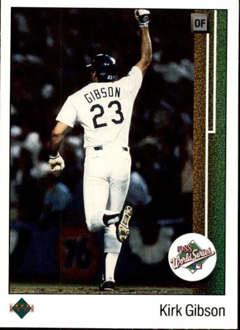 1989 Upper Deck #666 Kirk Gibson NM-MT Los Angeles Dodgers Baseball Card - Baseball Card Single