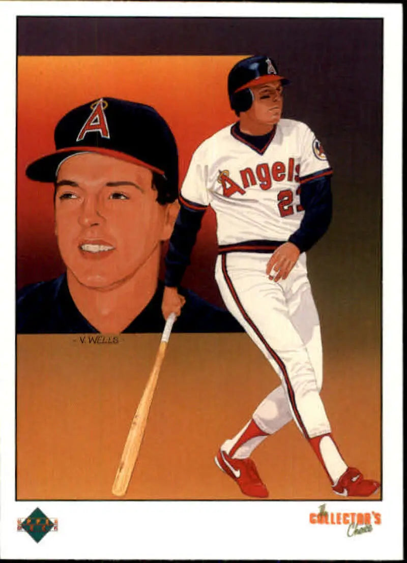 1989 Upper Deck #668 Wally Joyner NM-MT California Angels Baseball Card - Baseball Card Single