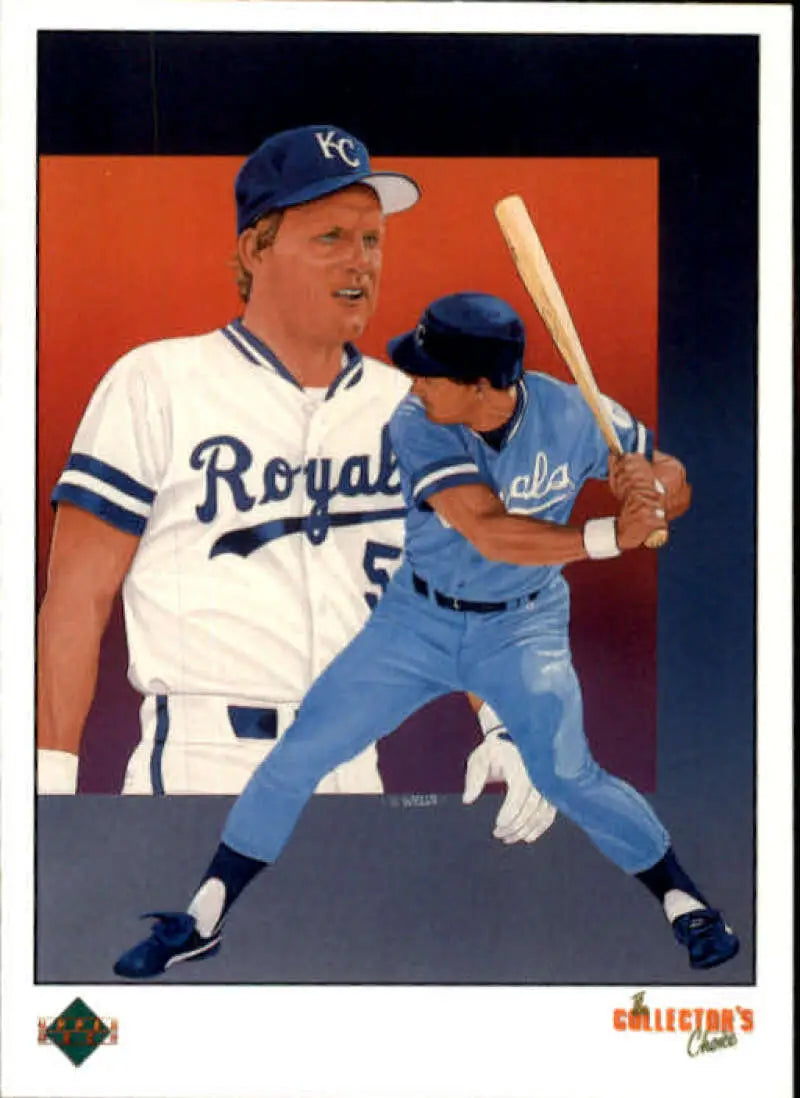 1989 Upper Deck #689 George Brett NM-MT Kansas City Royals Baseball Card - Baseball Card Single