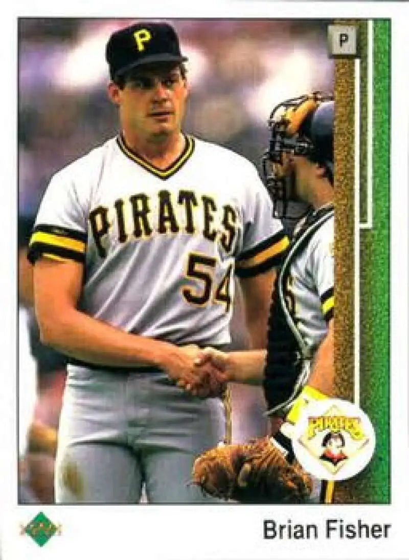 1989 Upper Deck #69 Brian Fisher NM-MT Pittsburgh Pirates Baseball Card - Baseball Card Single