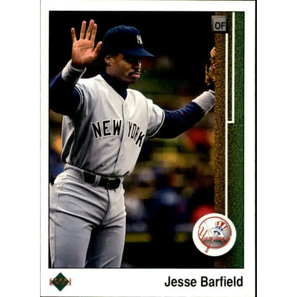 1989 Upper Deck #702 Jesse Barfield NM-MT New York Yankees Baseball Card - Baseball Card Single