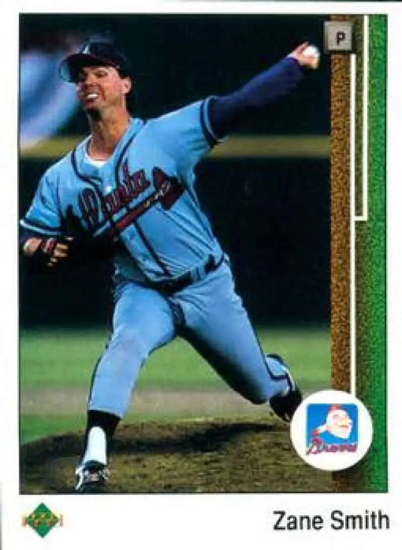 1989 Upper Deck #71 Zane Smith NM-MT Atlanta Braves Baseball Card - Baseball Card Single