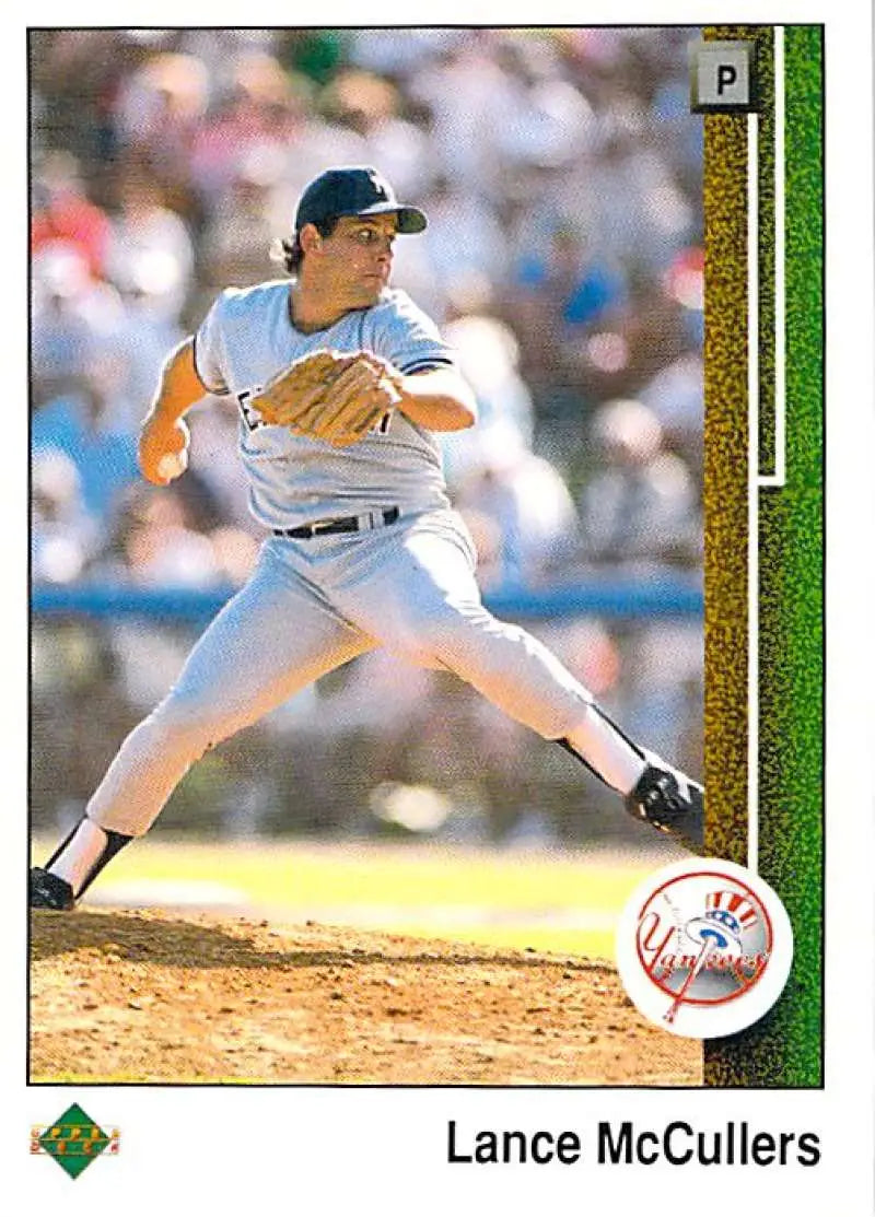 1989 Upper Deck #710 Lance McCullers NM-MT New York Yankees Baseball Card - Baseball Card Single