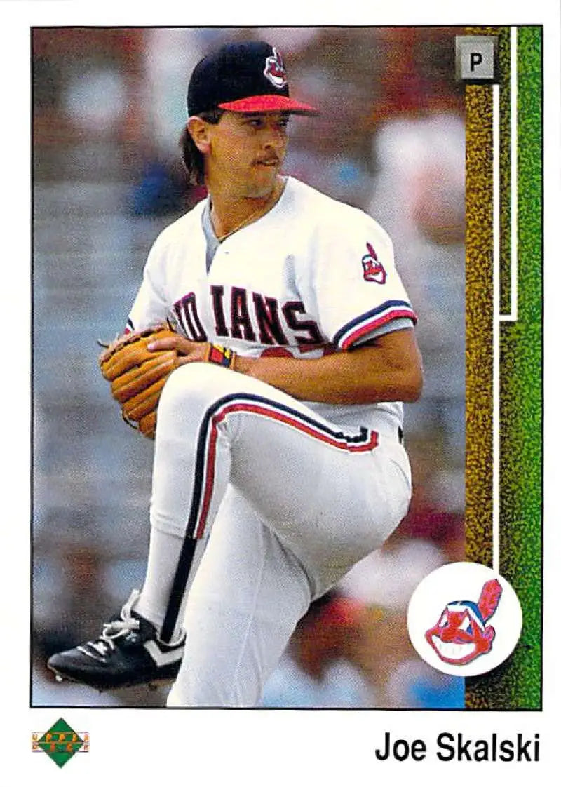 1989 Upper Deck #716 Joe Skalski NM-MT Cleveland Indians Baseball Card - Baseball Card Single
