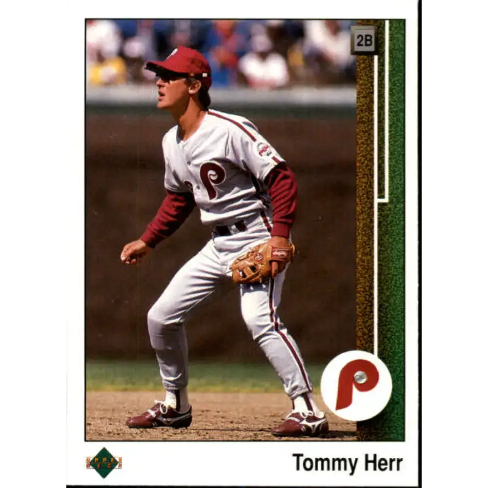 1989 Upper Deck #720 Tom Herr NM-MT Philadelphia Phillies Baseball Card - Baseball Card Single