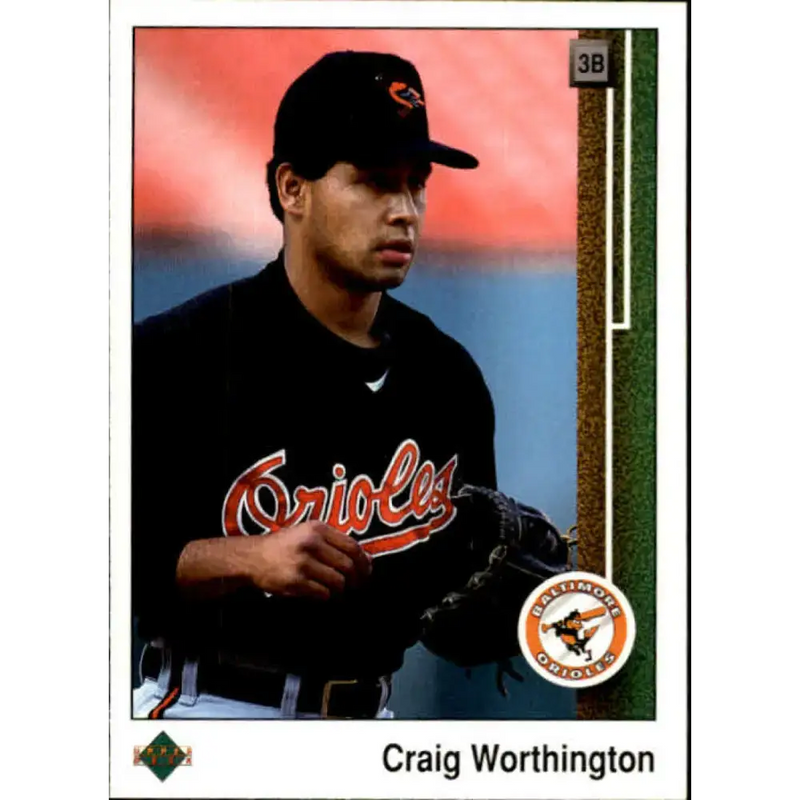 1989 Upper Deck #725 Craig Worthington NM-MT Baltimore Orioles Baseball Card - Baseball Card Single