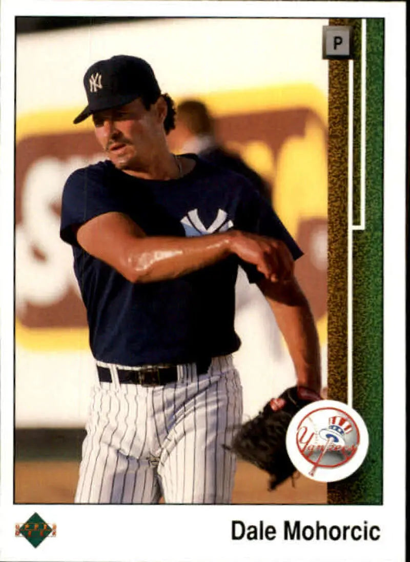 1989 Upper Deck #727 Dale Mohorcic NM-MT New York Yankees Baseball Card - Baseball Card Single