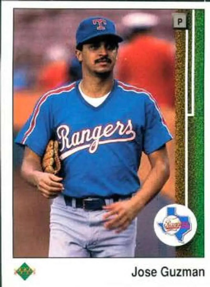 1989 Upper Deck #73 Jose Guzman NM-MT Texas Rangers Baseball Card - Baseball Card Single
