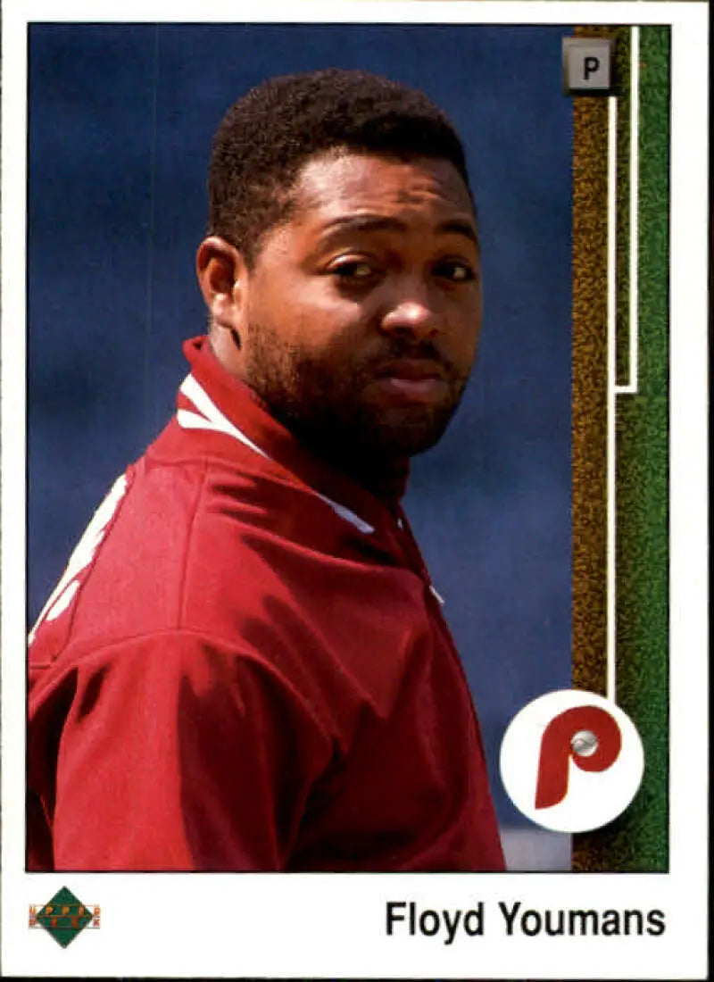 1989 Upper Deck #730 Floyd Youmans NM-MT Philadelphia Phillies Baseball Card - Baseball Card Single