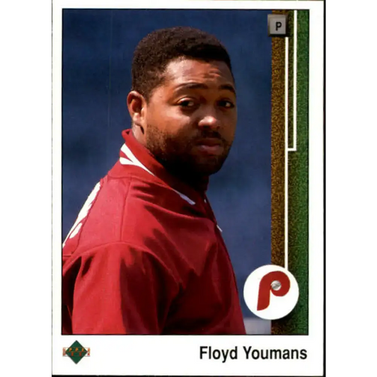 1989 Upper Deck #730 Floyd Youmans NM-MT Philadelphia Phillies Baseball Card - Baseball Card Single