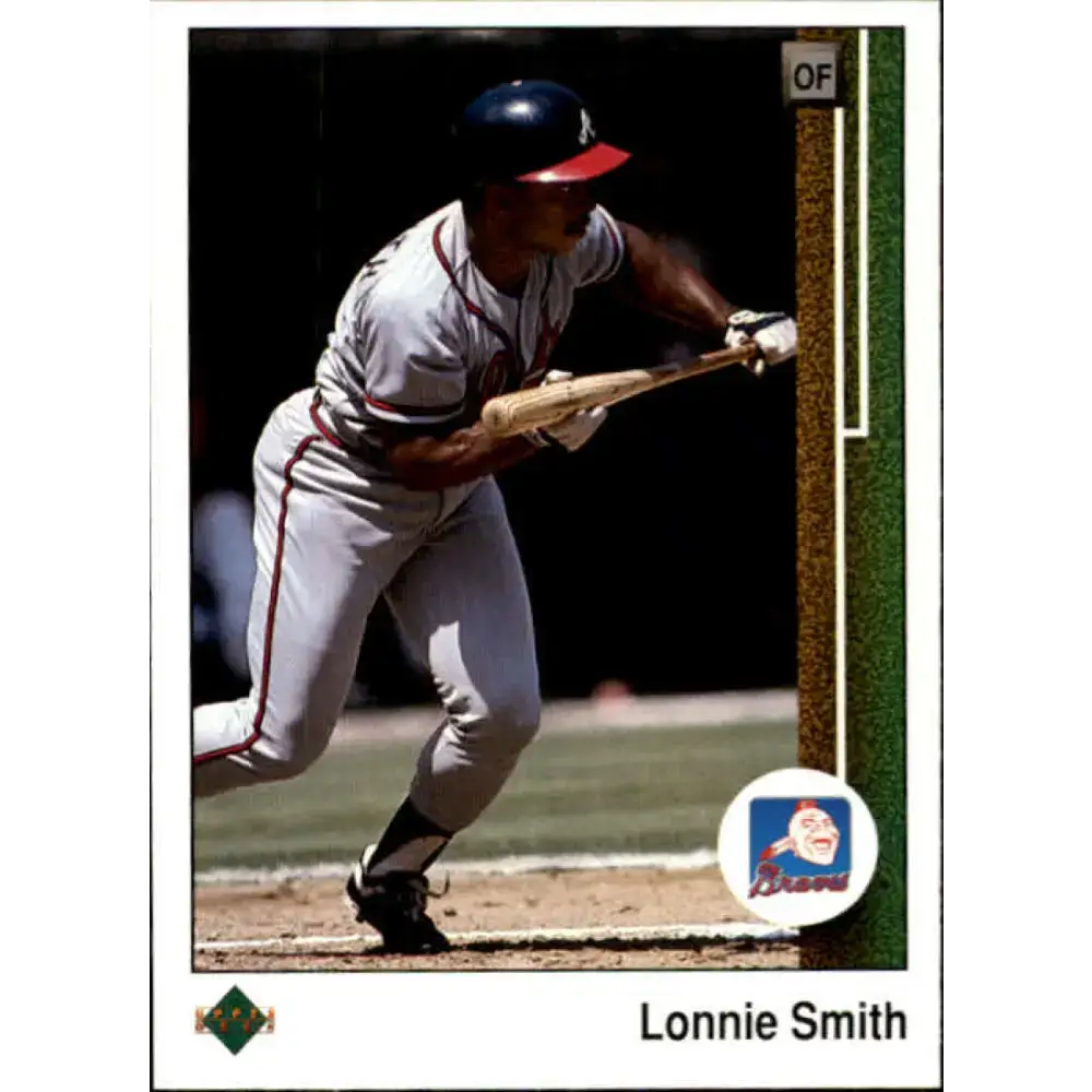 1989 Upper Deck #731 Lonnie Smith NM-MT Atlanta Braves Baseball Card - Baseball Card Single