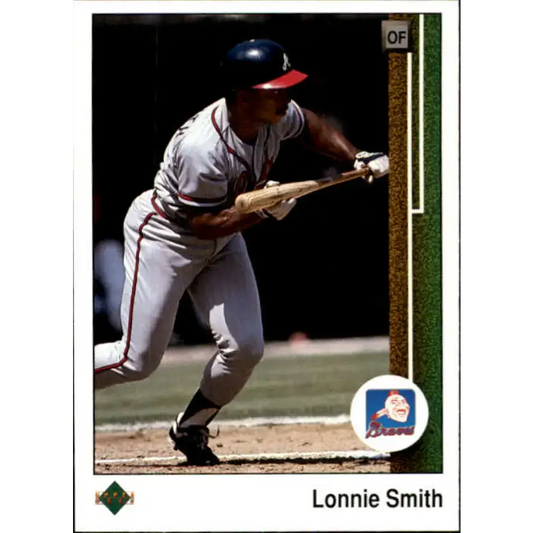 1989 Upper Deck #731 Lonnie Smith NM-MT Atlanta Braves Baseball Card - Baseball Card Single