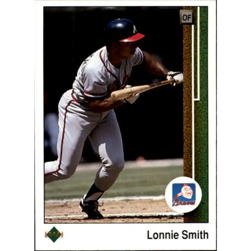 1989 Upper Deck #731 Lonnie Smith NM-MT Atlanta Braves Baseball Card - Baseball Card Single
