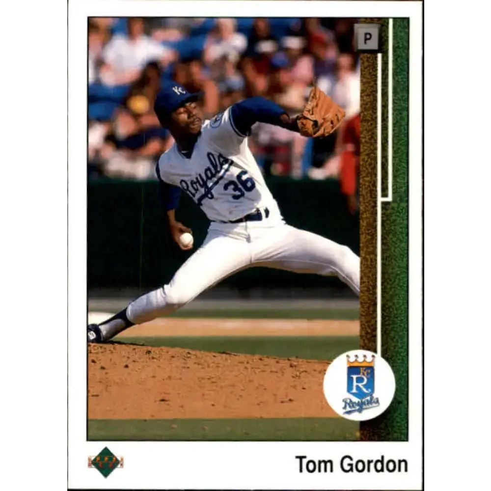 1989 Upper Deck #736 Tom Gordon NM-MT RC Rookie Kansas City Royals Baseball Card - Baseball Card Single