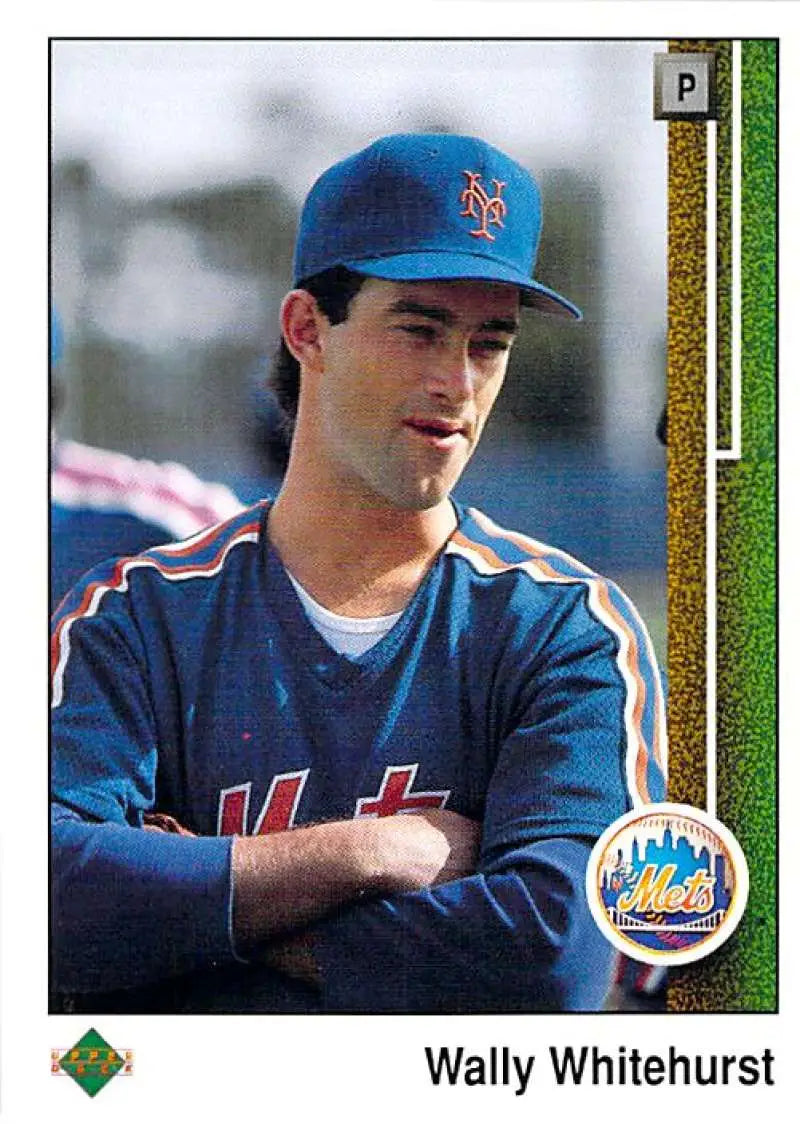 1989 Upper Deck #737 Wally Whitehurst NM-MT RC Rookie New York Mets Baseball Card - Baseball Card Single