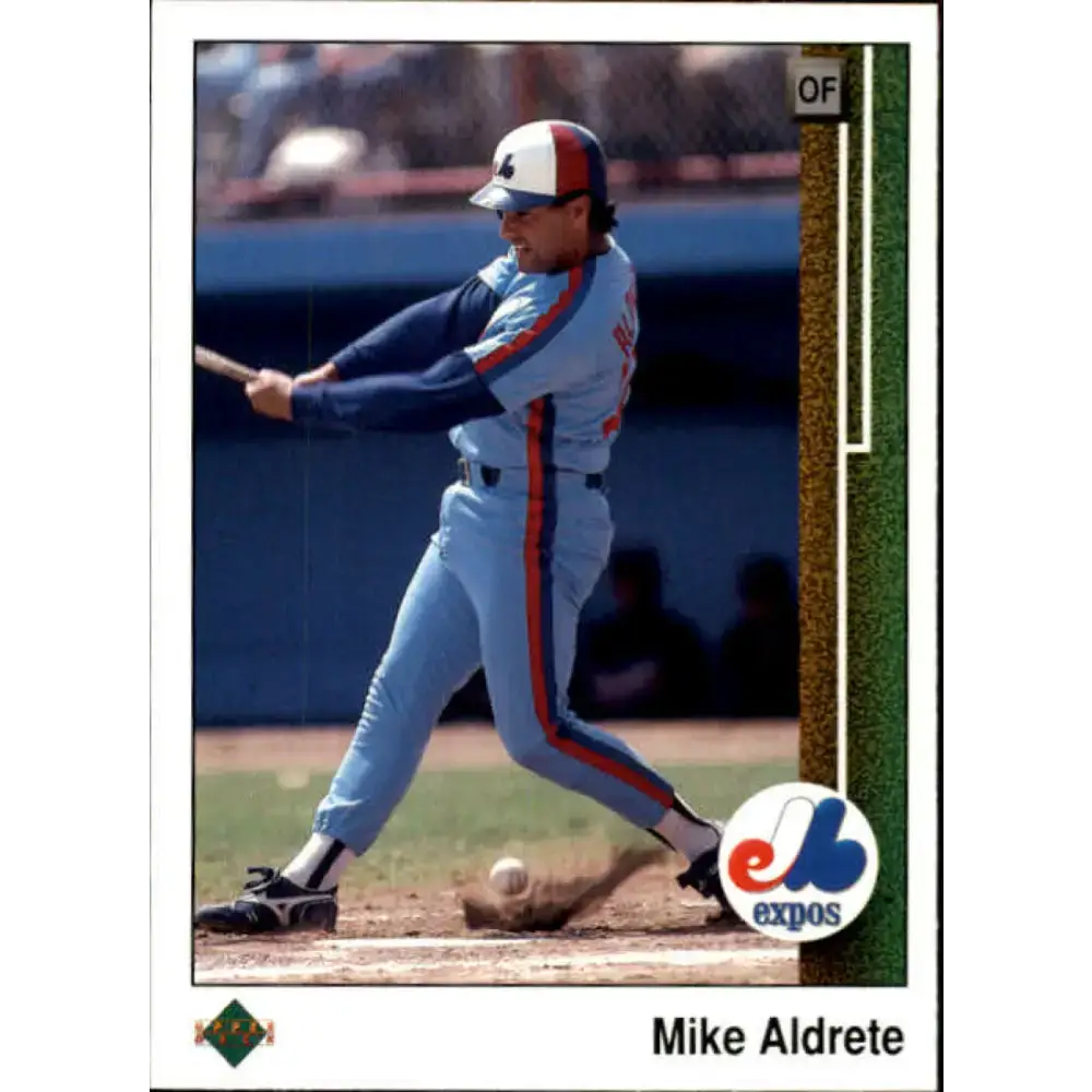 1989 Upper Deck #738 Mike Aldrete NM-MT Montreal Expos Baseball Card - Baseball Card Single