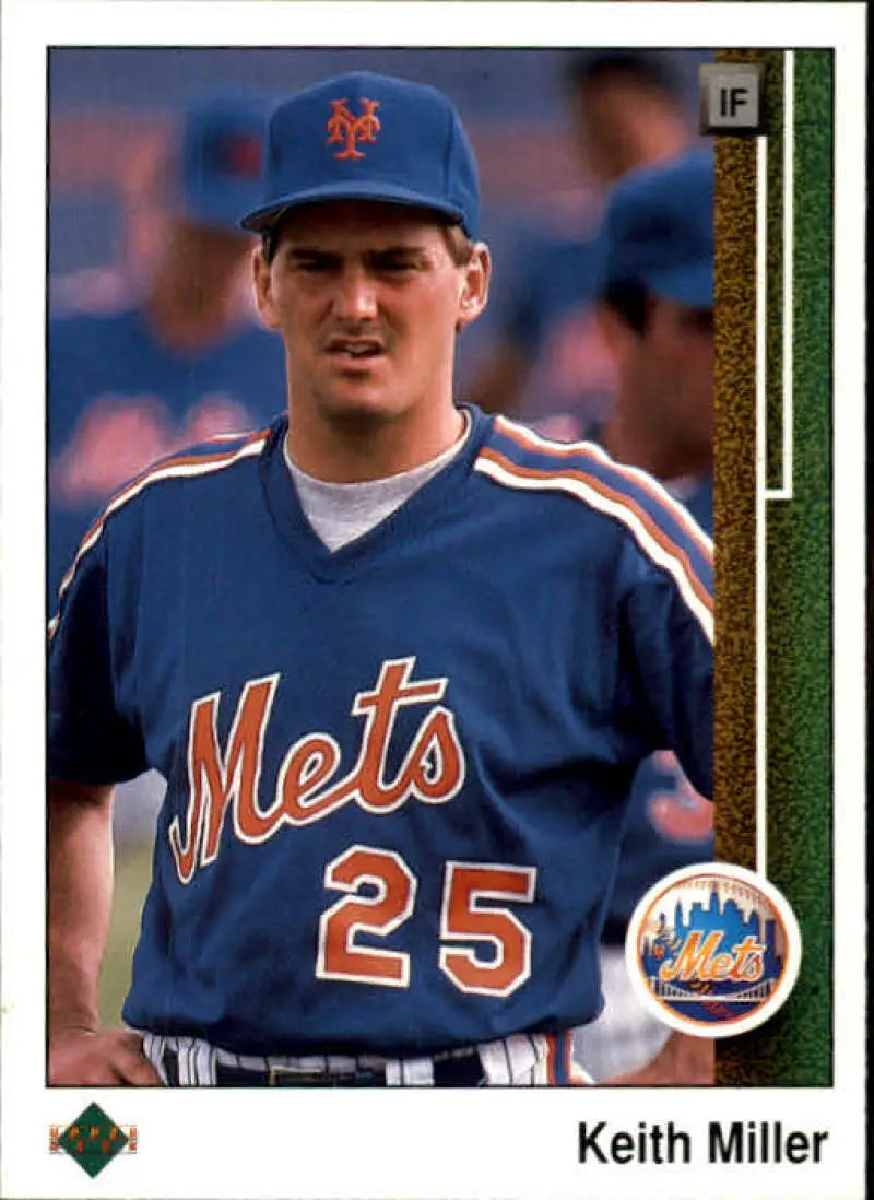 1989 Upper Deck #739 Keith Miller NM-MT New York Mets Baseball Card - Baseball Card Single